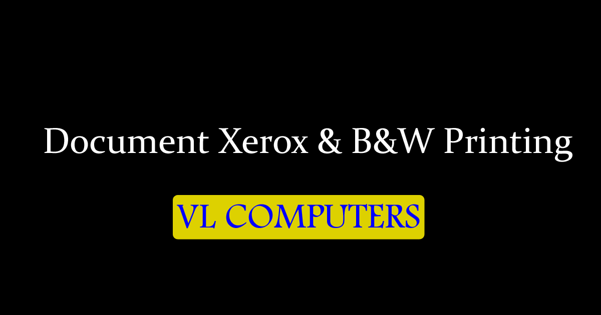Document Xerox & B&W Printing in Nellore